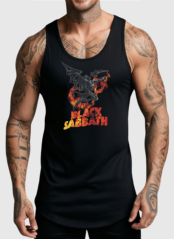 REGATA MASCULINA ALGODÃO PREMIUM - BLACK SABATH