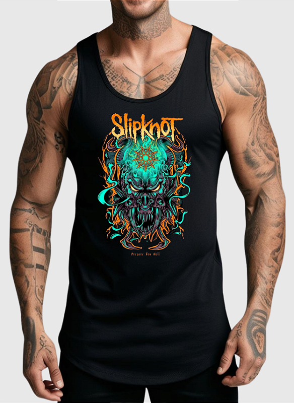 REGATA MASCULINA ALGODÃO PREMIUM - SLIPKNOT