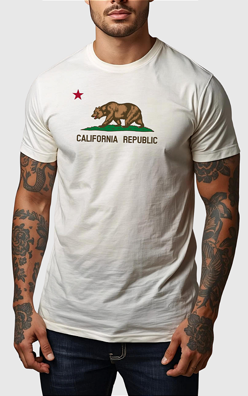 CAMISETA MASCULINA ALGODÃO PREMIUM - CALI