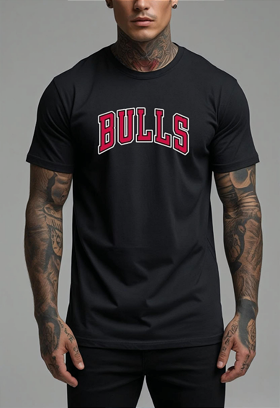 CAMISETA MASCULINA ALGODÃO PREMIUM - BULLS