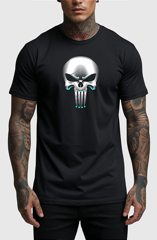CAMISETA MASCULINA ALGODÃO PREMIUM - JUSTICEIRO
