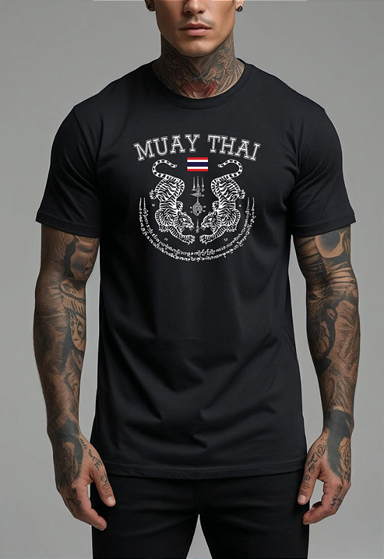 CAMISETA MASCULINA ALGODÃO PREMIUM - MUAY THAI