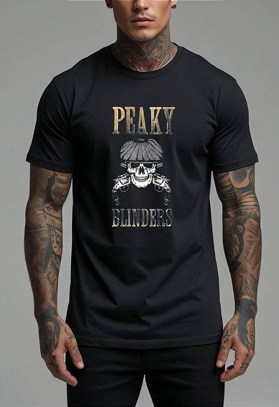 CAMISETA MASCULINA ALGODÃO PREMIUM - PEAKY BLINDERS