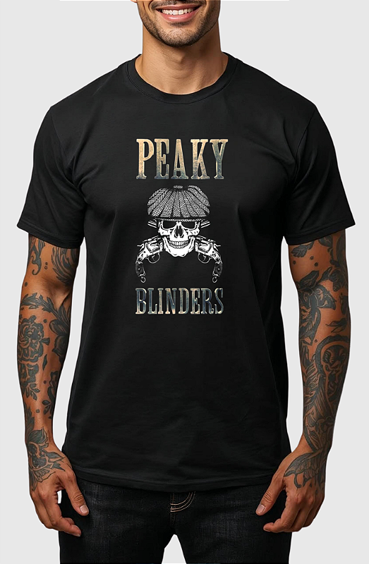 CAMISETA MASCULINA ALGODÃO PREMIUM - PEAKY BLINDERS