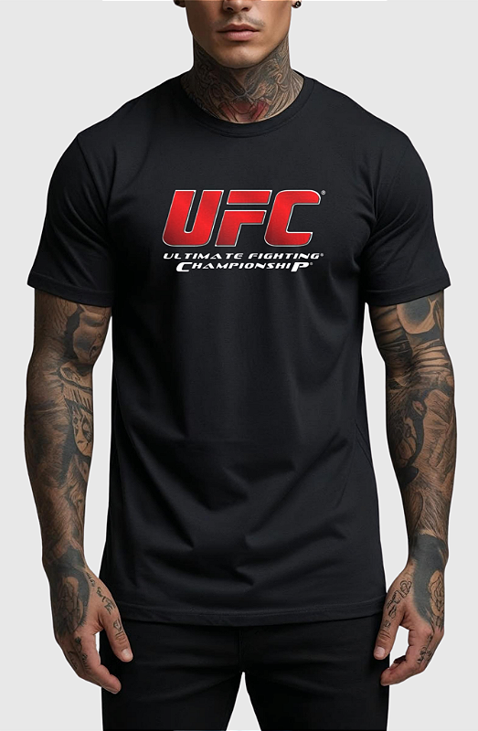 CAMISETA MASCULINA ALGODÃO PREMIUM - UFC