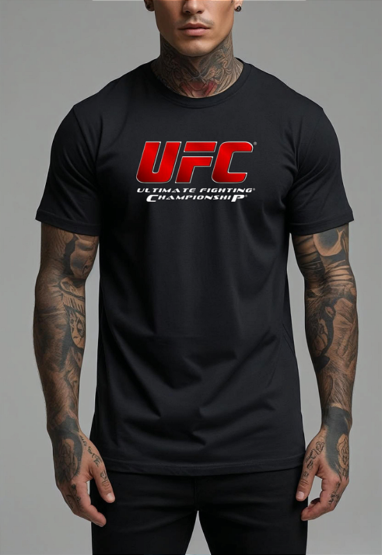 CAMISETA MASCULINA ALGODÃO PREMIUM - UFC