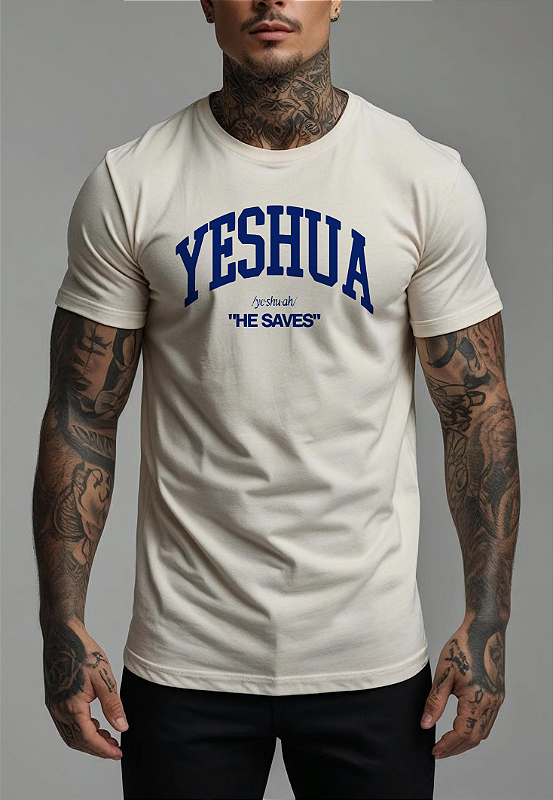 CAMISETA MASCULINA ALGODÃO PREMIUM - YESHUA