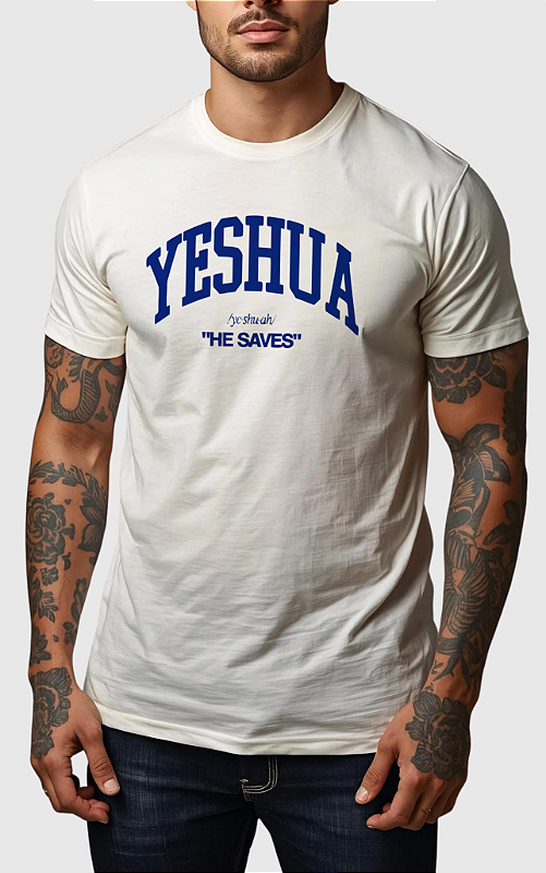 CAMISETA MASCULINA ALGODÃO PREMIUM - YESHUA