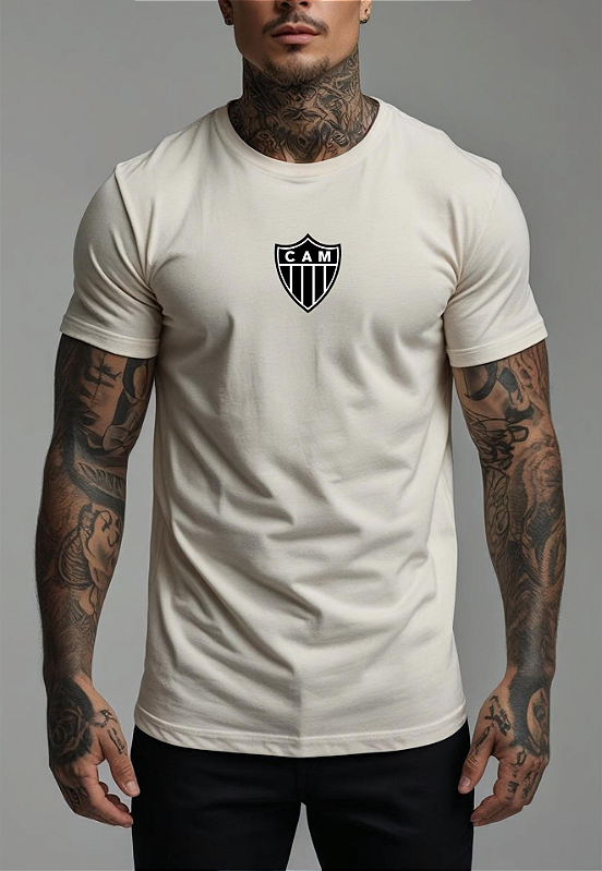 CAMISETA MASCULINA ALGODÃO PREMIUM - ATLÉTICO