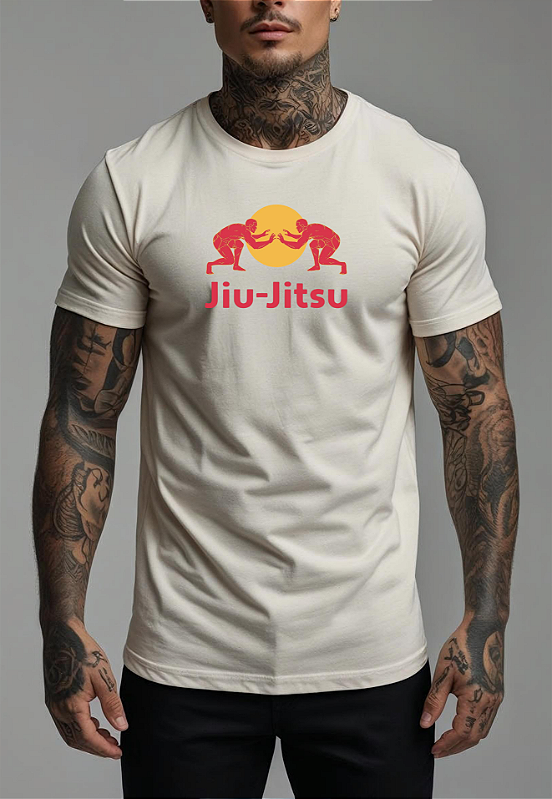 CAMISETA MASCULINA ALGODÃO PREMIUM - JIU JITSU