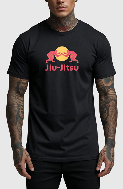 CAMISETA MASCULINA ALGODÃO PREMIUM - JIU JITSU