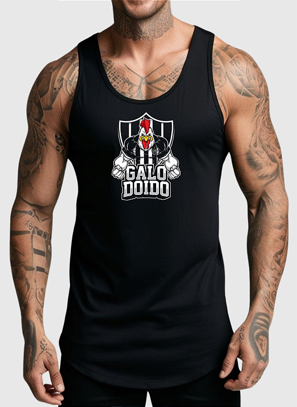 REGATA MASCULINA ALGODÃO PREMIUM - GALO DOIDO