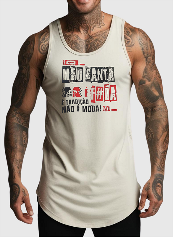 REGATA MASCULINA ALGODÃO PREMIUM - SANTA CRUZ