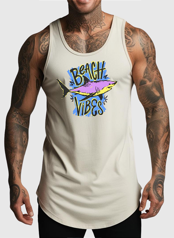 REGATA MASCULINA ALGODÃO PREMIUM - BEACH VIBES