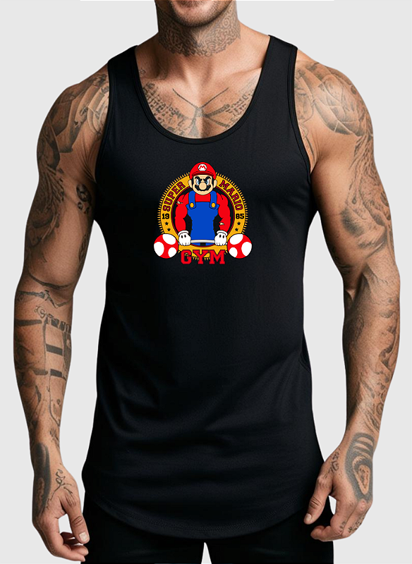 REGATA MASCULINA ALGODÃO PREMIUM - MARIO GYM