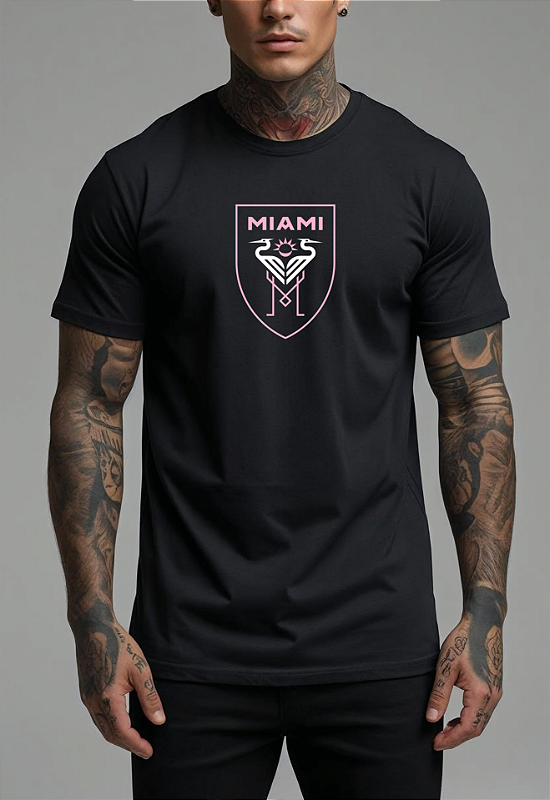 CAMISETA MASCULINA ALGODÃO PREMIUM - INTER MIAMI