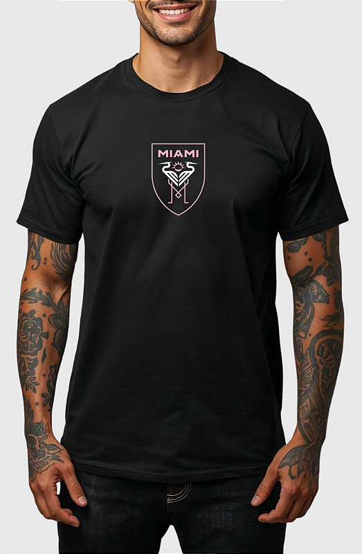 CAMISETA MASCULINA ALGODÃO PREMIUM - INTER MIAMI