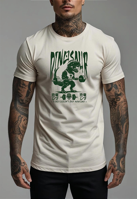 CAMISETA MASCULINA ALGODÃO PREMIUM - DINO MAROMBA