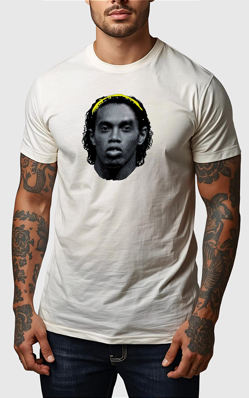 CAMISETA MASCULINA ALGODÃO PREMIUM - RONALDINHO