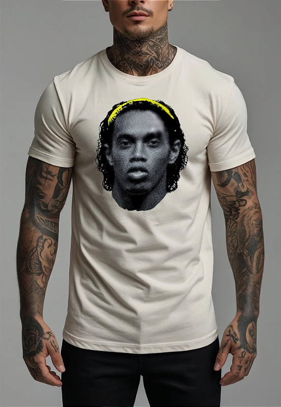 CAMISETA MASCULINA ALGODÃO PREMIUM - RONALDINHO