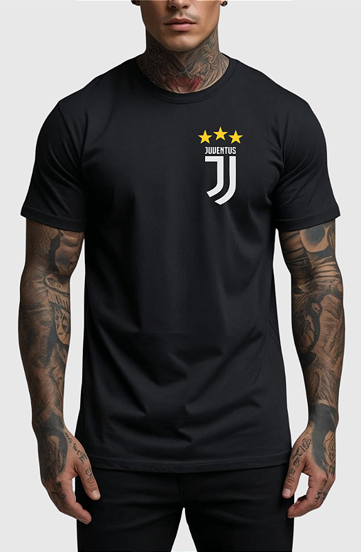 CAMISETA MASCULINA ALGODÃO PREMIUM - JUVE