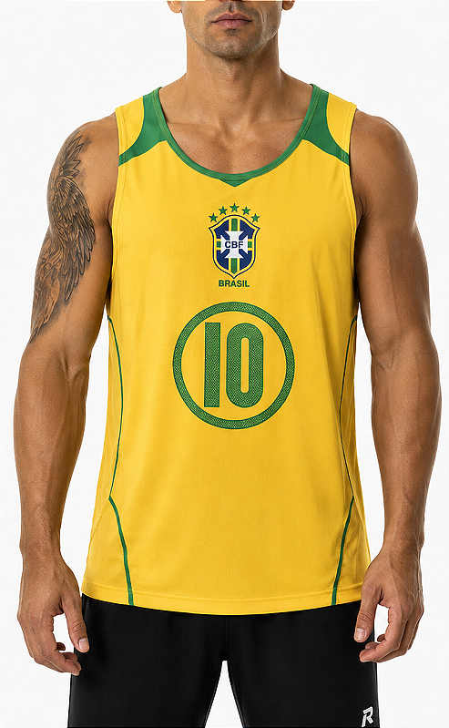 REGATA MASCULINA BRASIL COPA 2005 RONALDINHO