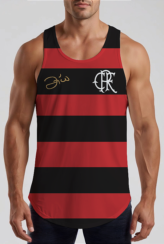 REGATA MASCULINA FLAMENGO RETRÔ ZICO