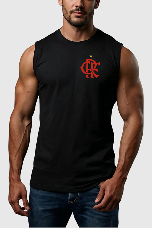 REGATA MACHÃO ALGODÃO PREMIUM FLAMENGO