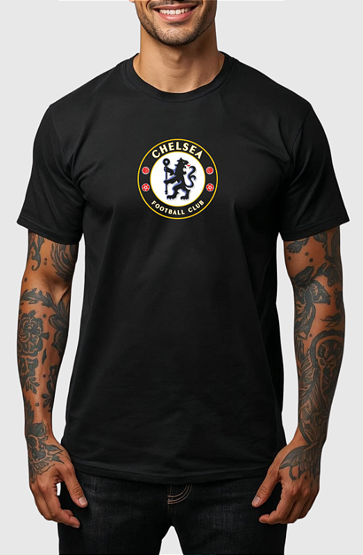 CAMISETA MASCULINA ALGODÃO PREMIUM - CHELSEA