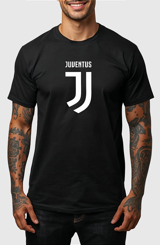 CAMISA MASCULINA ALGODÃO PREMIUM - JUVENTUS