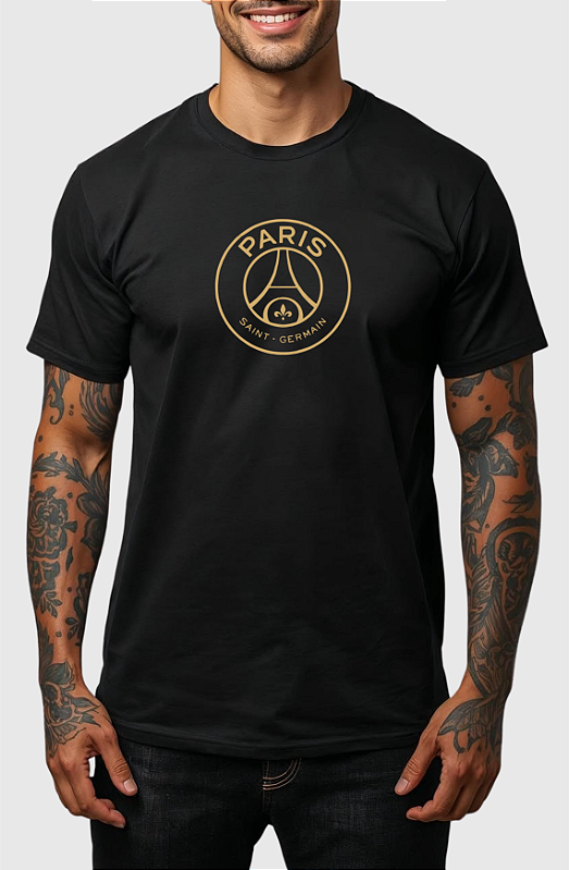 CAMISA MASCULINA ALGODÃO PREMIUM - PSG