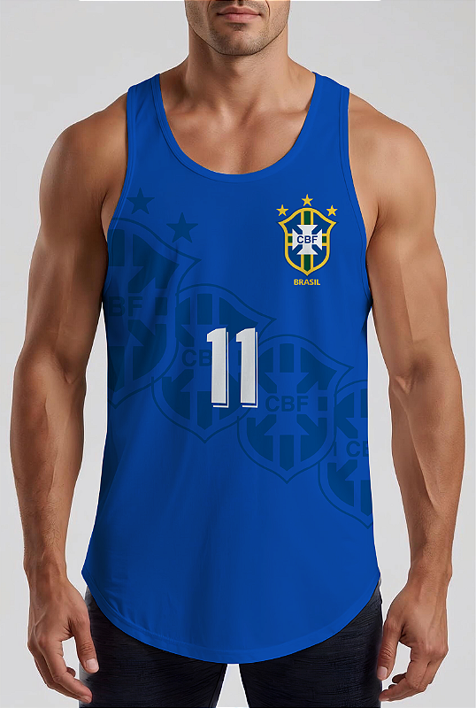 REGATA MASCULINA BRASIL AZUL COPA 1994 - ROMARIO