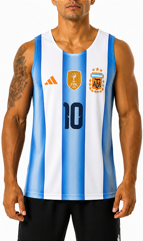 REGATA MASCULINA ARGENTINA MESSI COPA 2026 - LANÇAMENTO