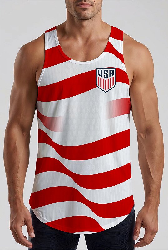 REGATA MASCULINA EUA COPA 2026 DRY FIT UV