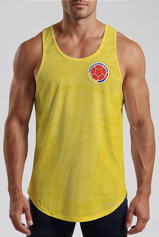 REGATA MASCULINA COLOMBIA COPA 2026 DRY FIT UV