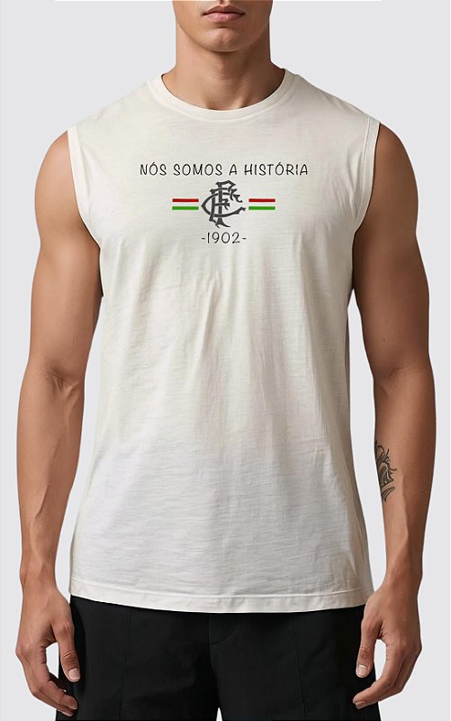 REGATA MACHÃO FLUMINENSE ALGODÃO PREMIUM | 🚀 ENVIO RÁPIDO