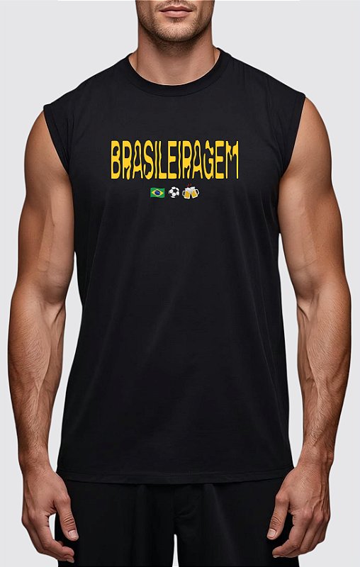 REGATA MACHÃO BRASILEIRAGEM ALGODÃO PREMIUM | 🚀 ENVIO RÁPIDO