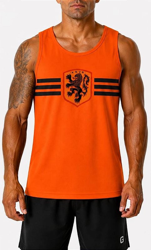 REGATA LARANJA MECÂNICA DRY FIT