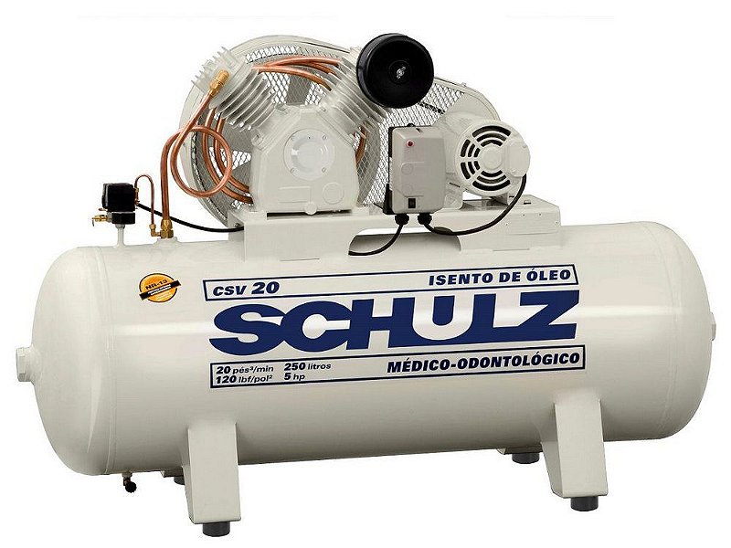 Compressor de Ar CMSV 20 MAX/ 250 Litros - 922.7735-0 - Schulz -   Compressores - Para cada necessidade, uma solução inteligente.