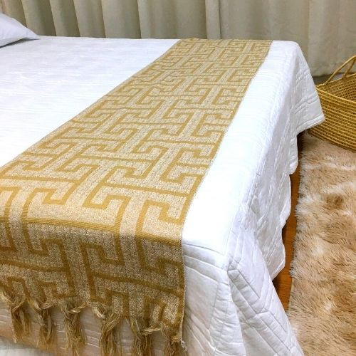 Peseira para Cama Creta Bege 0,45m x 2,10m