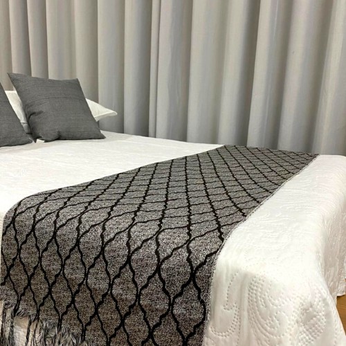 Peseira para Cama Roma Preto 0,45m x 2,10m