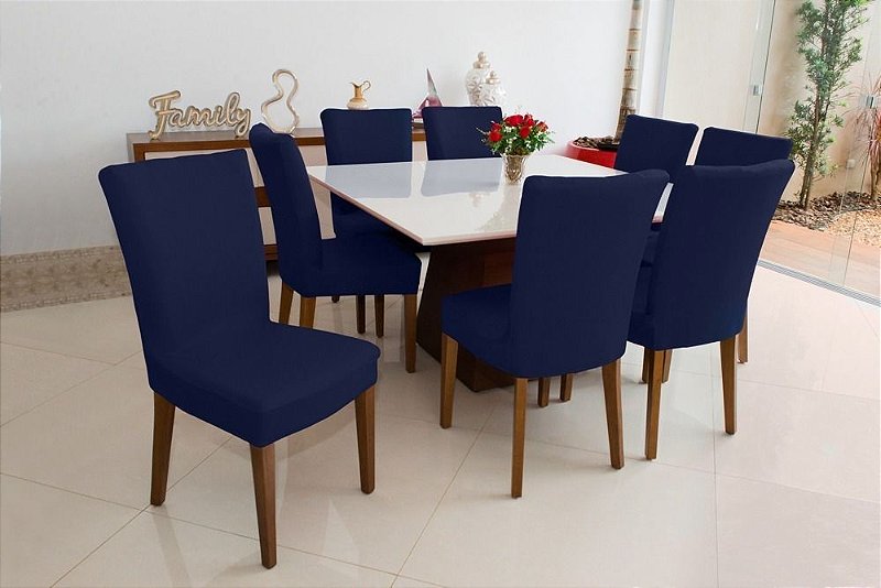 Capa De Cadeira Malha Gel Para Mesa De Jantar Varias Cores