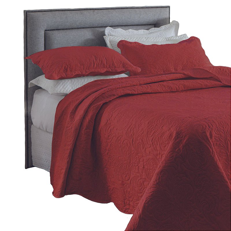 Kit Cobre Leito Colcha Cama King Size Cobreleito Bouti Conjunto 3 Peças 2,60x2,80m