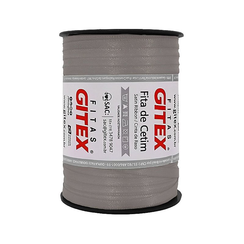 Fita de Cetim Simples 100 metros 4 mm n00 - Decorativa Presente Artesanato Cores