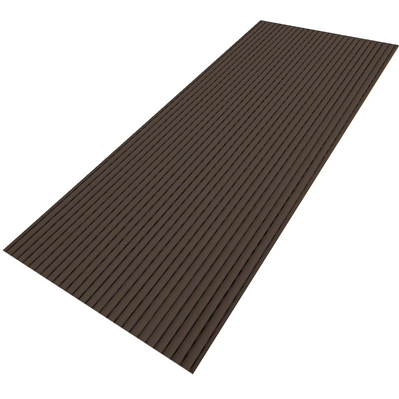 Tapete Passadeira Emborrachado PVC Antiderrapante MARROM