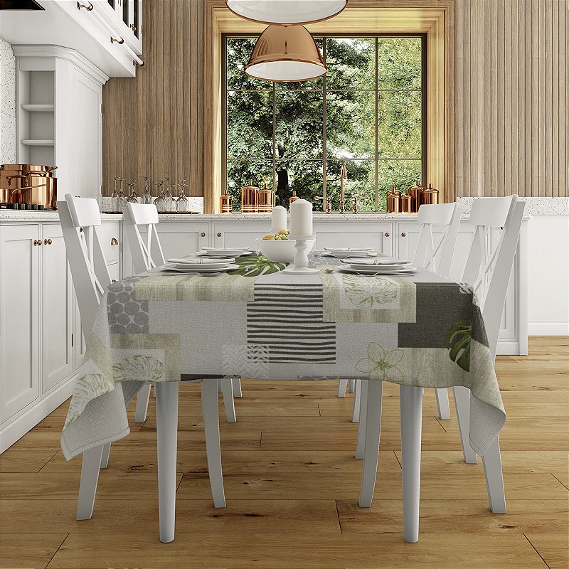 Toalha de Mesa Plástica PVC Impermeável Térmica Estampa 19