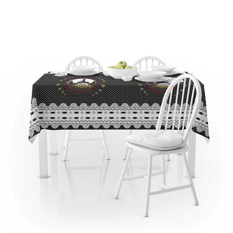 Toalha de Mesa Plástica PVC Impermeável Térmica Estampa 28
