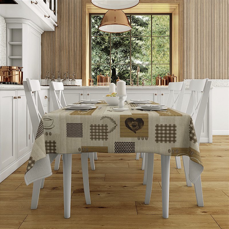 Toalha de Mesa Plástica PVC Impermeável Térmica Estampa 30