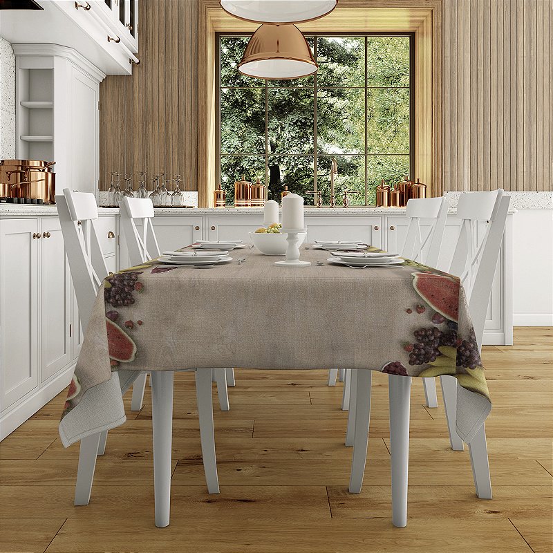 Toalha de Mesa Plástica PVC Impermeável Térmica Estampa 32