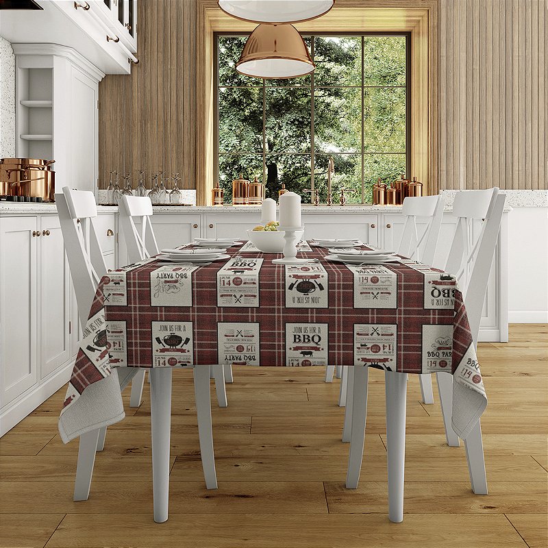 Toalha de Mesa Plástica PVC Impermeável Térmica Estampa 33